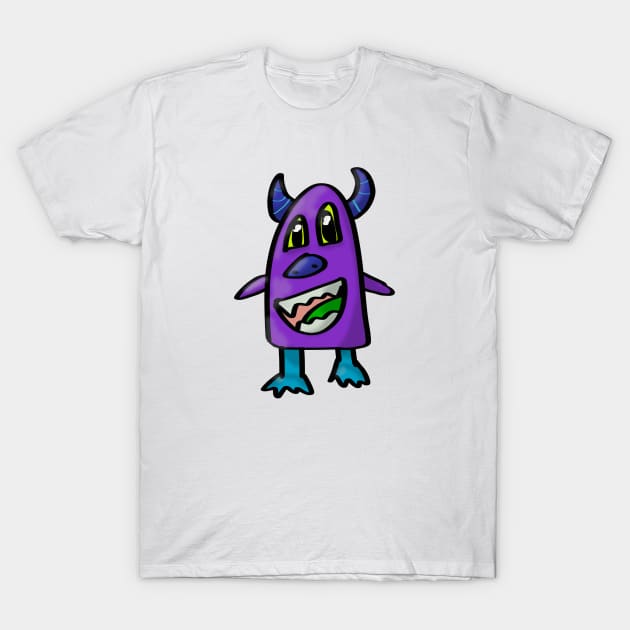 Happy Monster T-Shirt by creationoverload